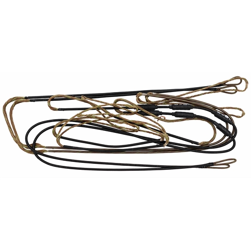 GAS Bowstrings GAS Ghost XV String and Cable Set Camo w/ Black Serving Prime Black 1 GXVCBLK1