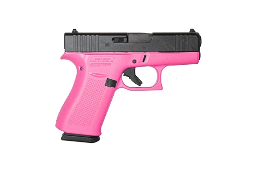 GLOCK 43X G43X HGA 9MM 3.6 IN BBL FS 5LB BLACK 2 10RD MAGS CERAKOTE PINK FRAME GLOGPX4350201PINK