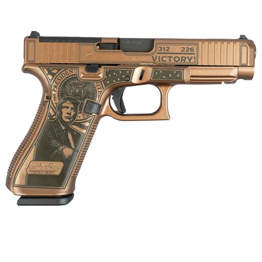 Glock 47 Gen 5 MOS Custom "Trump 47th-Victory" Handgun 9mm Luger 17rd Magazines (3) 4.49" Barrel Austria PA475S203MOS MODTV