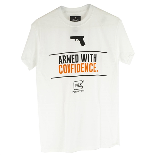 GLOCK OEM ARMED W/ CONFIDENCE WHT M 764503021336