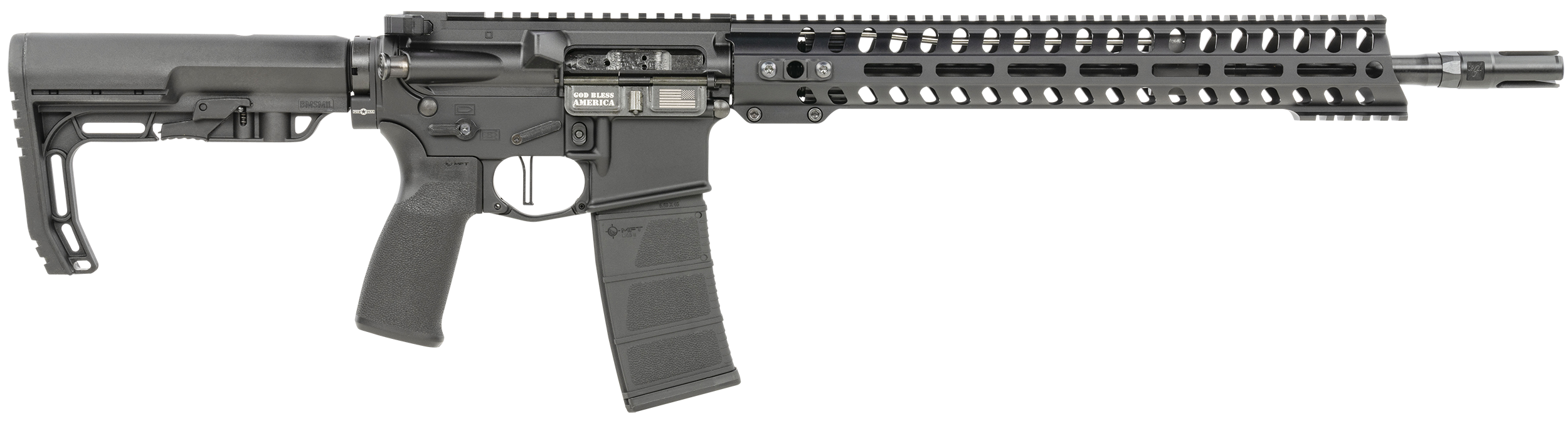 POF Minuteman DI Semi-Auto Rifle 01644, 5.56x45mm NATO, 16.50", Collapsible Stock, Black Finish, 30 Rds