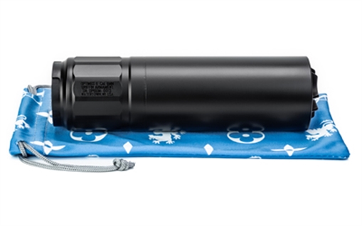 Griffin Armament Optimus 6, Suppressor, 6.68" Long, 6MM, 17-4 Stainless Steel Construction, Utility Mount (HUB Compatible), Cerakote Finish, Black, Does Not Come with Muzzle Device or HUB Insert GAOP6UM-W