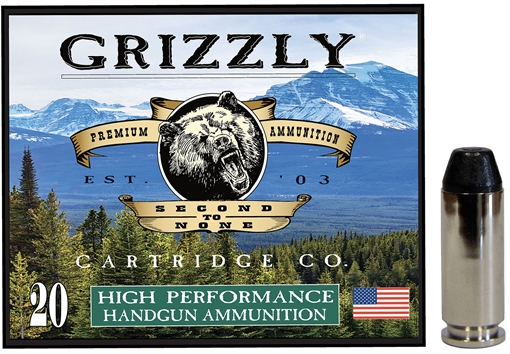 Grizzly Ammo 10mmAuto 220gr Full Metal Jacket Flat Point 20 Per Box/10 Case GC10M10