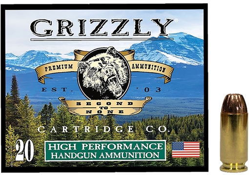 Grizzly Ammo 40S&W 200gr Jacketed Hollow Point 20 Per Box/10 Case GC4SW1