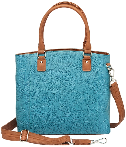 GTM GTM-51TLD/TBLUE TOWN TOTE COWHIDE TURQ GTM51TLDTBLUE