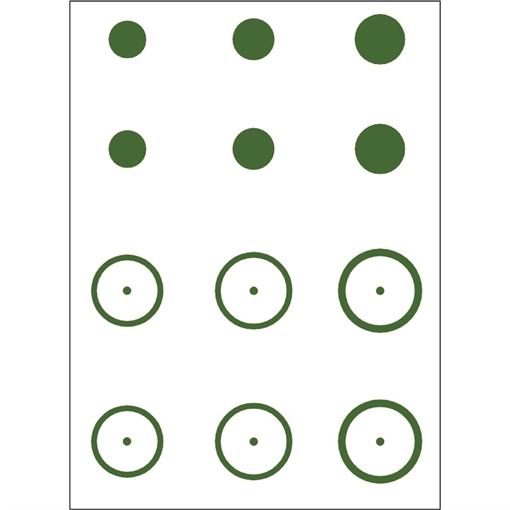 Gunstar Mongo Target Reticle Set Green UPN1402708
