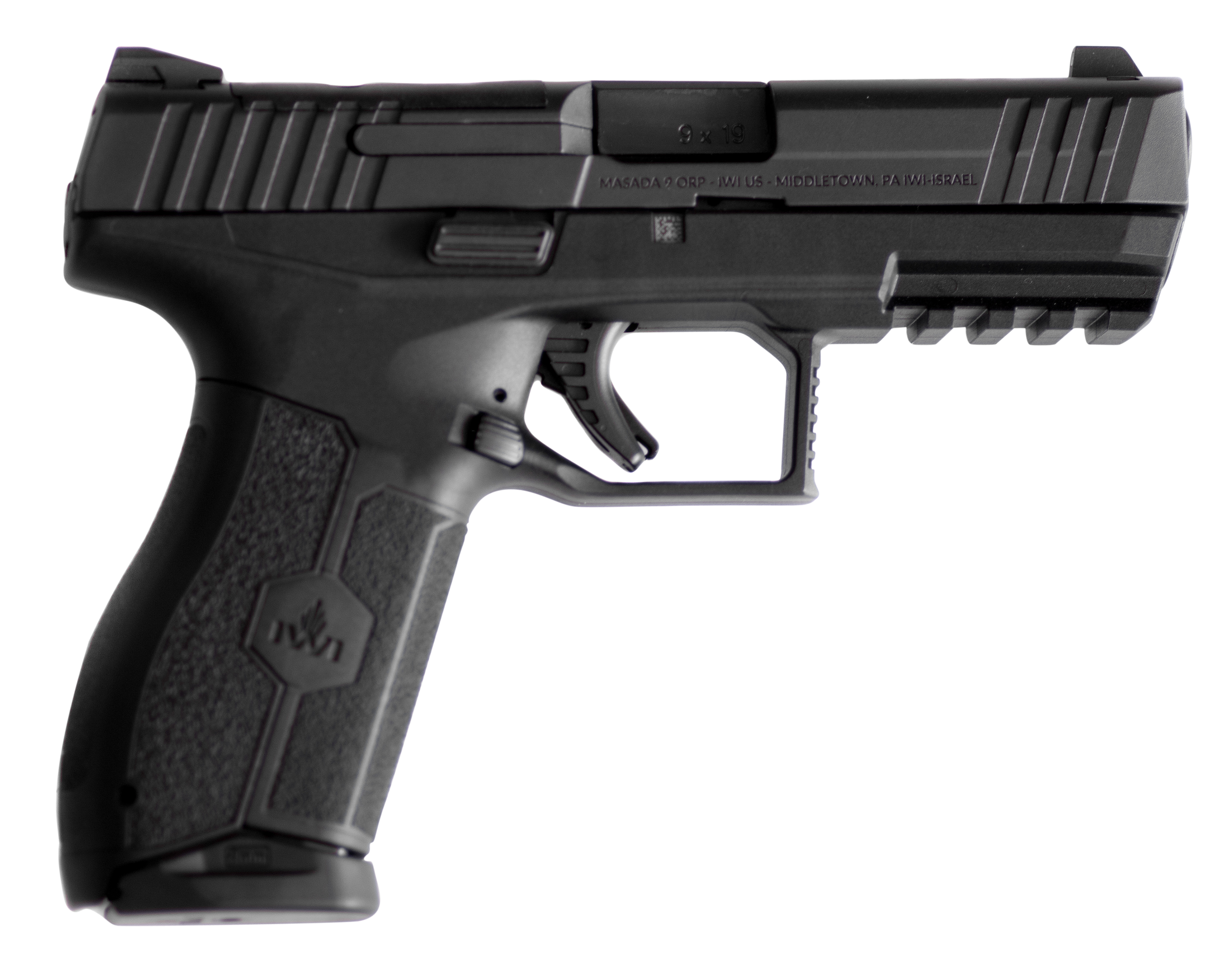 IWI MASADA Optic Ready Pistol M9ORP17, 9mm Luger, 4.10", Polymer Grip, Black Finish, 17 Rds