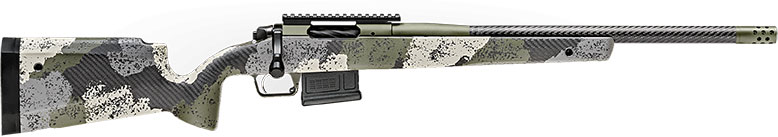 Springfield 2020 Waypoint Rifle BAW9206CMCFG, 6mm Creedmoor, 20" Carbon Fiber, Evergreen Camo Stock, Green Cerakote Finish,5 Rds