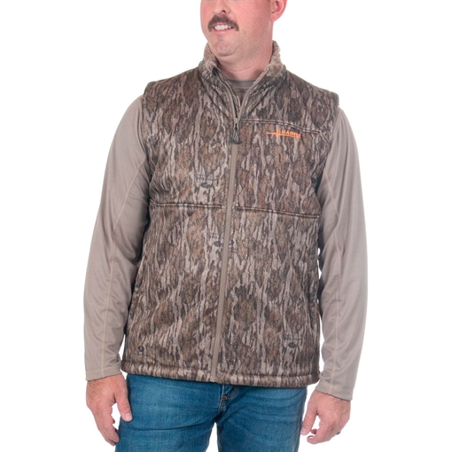 Habit Habit Men's Early Dawn Sherpa Shell Vest XL-Mossy Oak New Bottomland VT10016-M-8-6-XL-3D6