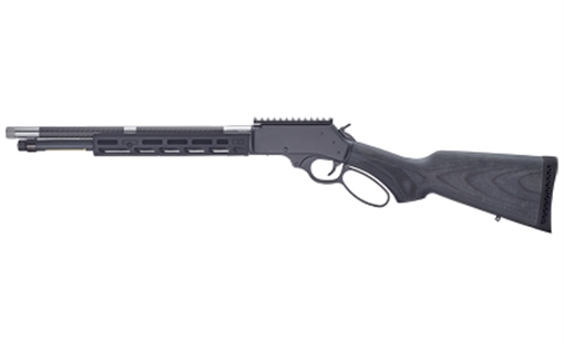 Henry Repeating Arms SPD HUSH, Lever Action, 45 Long Colt, 16.5" Round Threaded Barrel, 5/8x24 Thread Pattern, Matte Finish, Blued Receiver, Lightweight American Hardwood Laminate Stock, Picatinny Rail, 7 Rounds, Drilled and Tapped for a BB-RSM H012CH