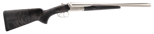 Heritage Badlander, Side-By-Side Shotgun, 12 Gauge, 3" Chamber, 18.5" Barrels, Nickel Finish, Silver, Turkish Walnut Stock, Bead Front Sight, 2 Rounds BL1218NI