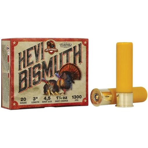 Hevi-Shot Hevi-Shot Hevi Bismuth Turkey Load 20 ga. 3 in. 1 1/4 oz. 4 & 5 Shot 5 rd. HSBT420045