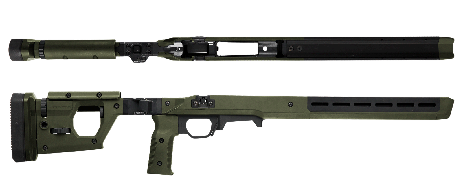 Magpul Industries Pro 700 Folding Stock OD Green for Remington 700 Short Action