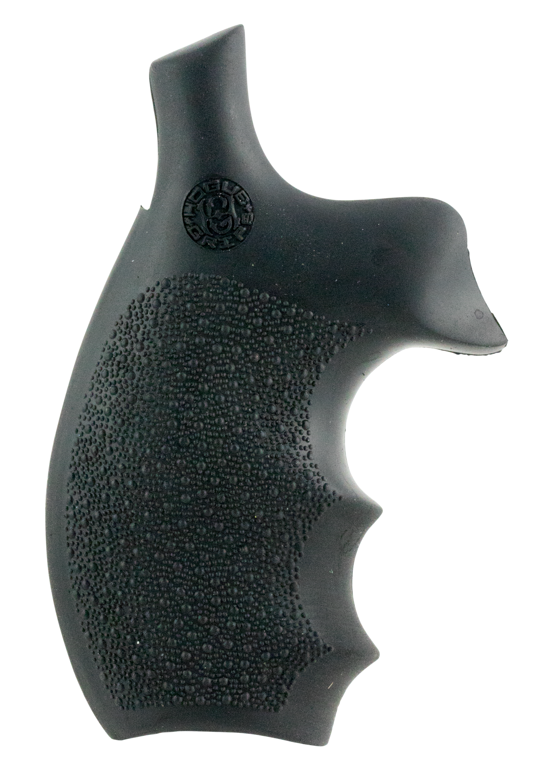 Hogue 62000 Rubber Bantam Pistol Grip Finger Grooves Black Rubber for S&W K, L Frame Round Butt