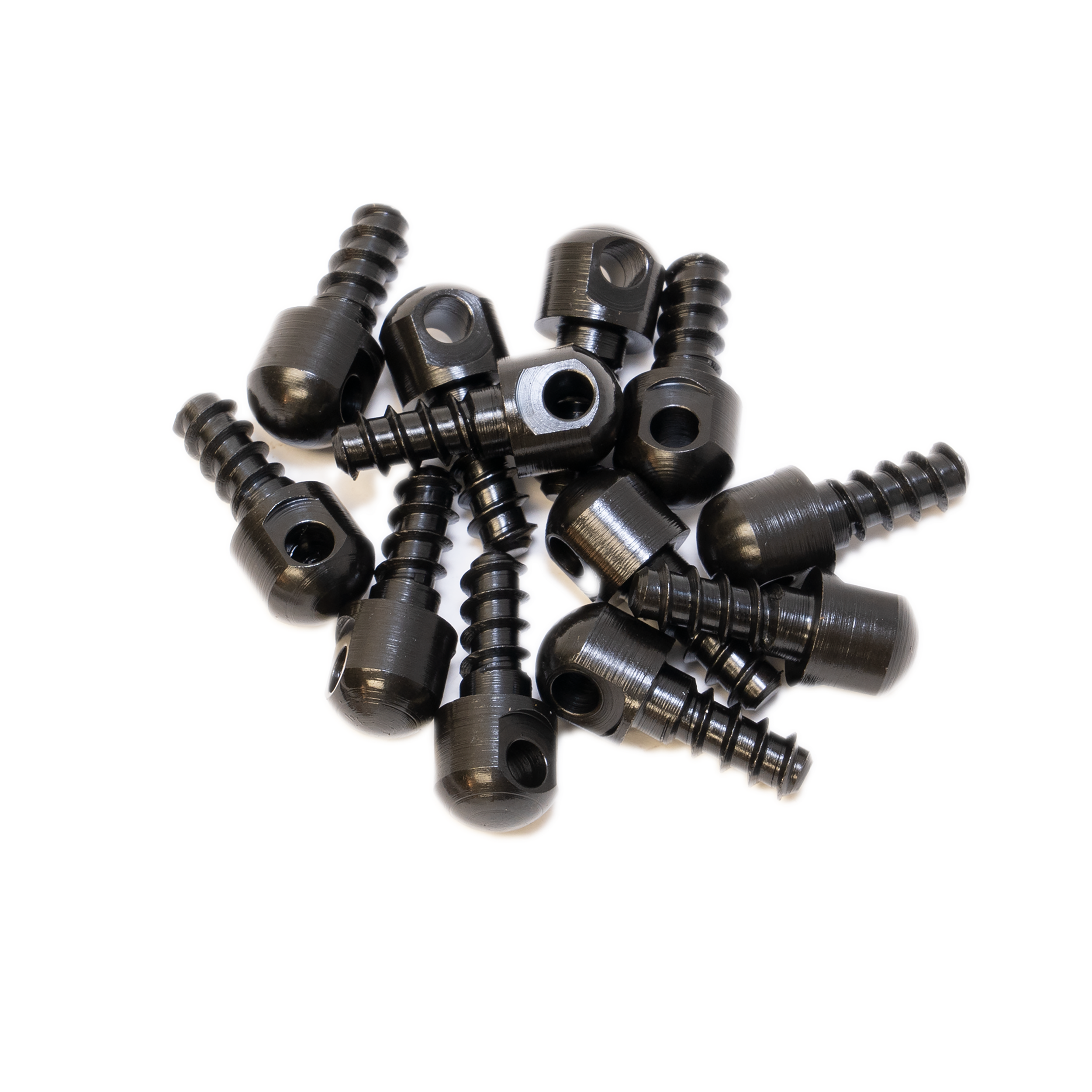 GrovTec GTHM60 Wood Screw Swivel Studs 0.5" 12-Pack Black