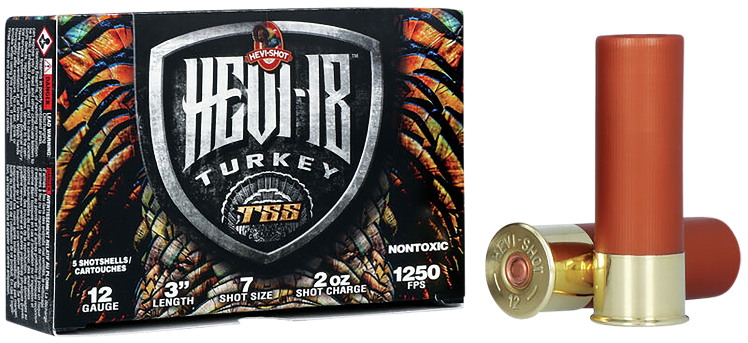 Hevishot HEVI-18 TSS Turkey 12 Gauge 3" 2oz #7 Shot 1250 fps - Box or Case