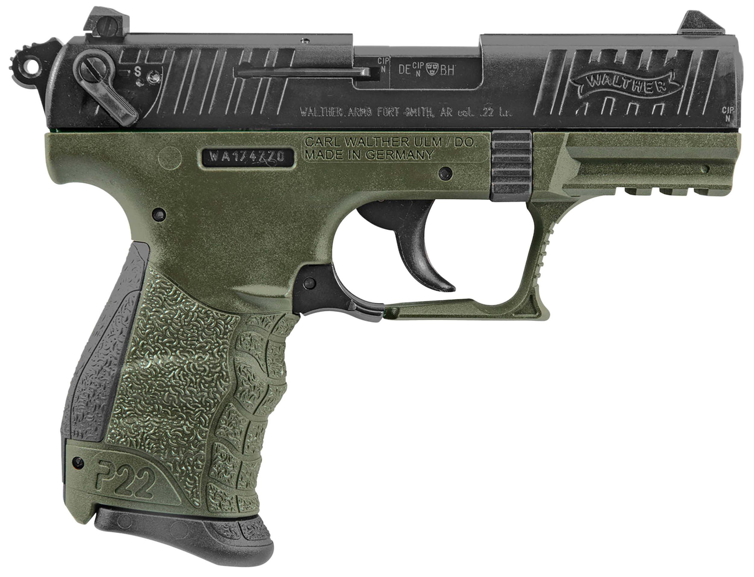 Walther Arms P22 Military 22 LR 3.42" 10+1 Semi-Auto Pistol - CA Compliant