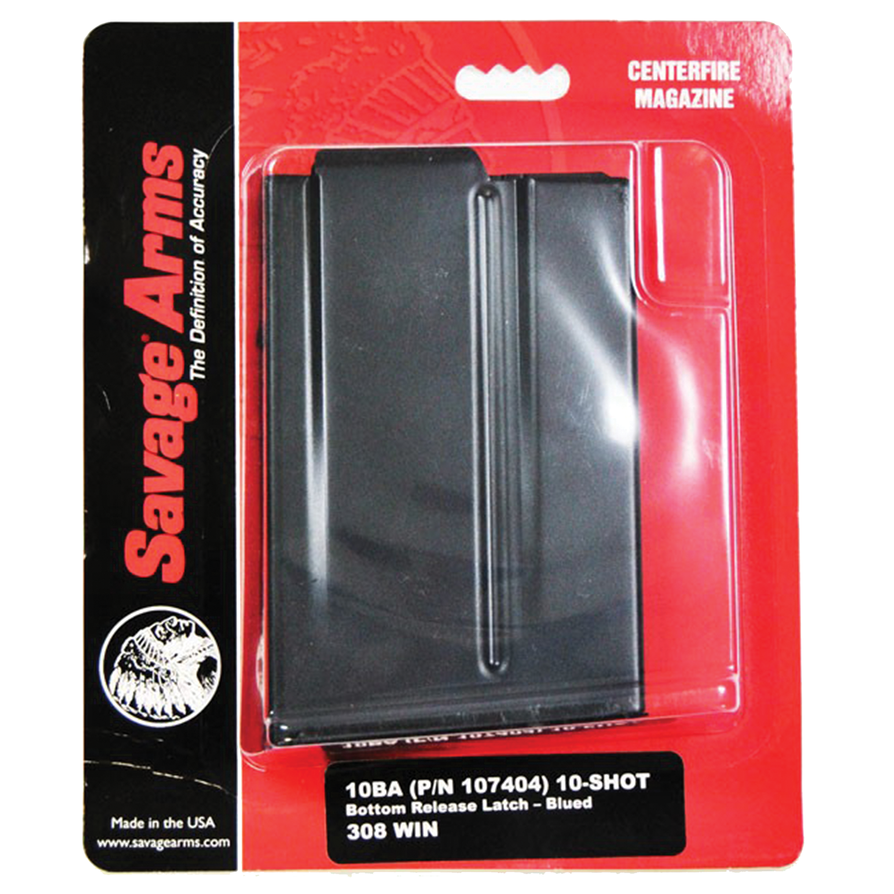 Savage 55183 10BA 6.5 Creedmoor, 308 Win 10-Rd Blued Detachable Magazine
