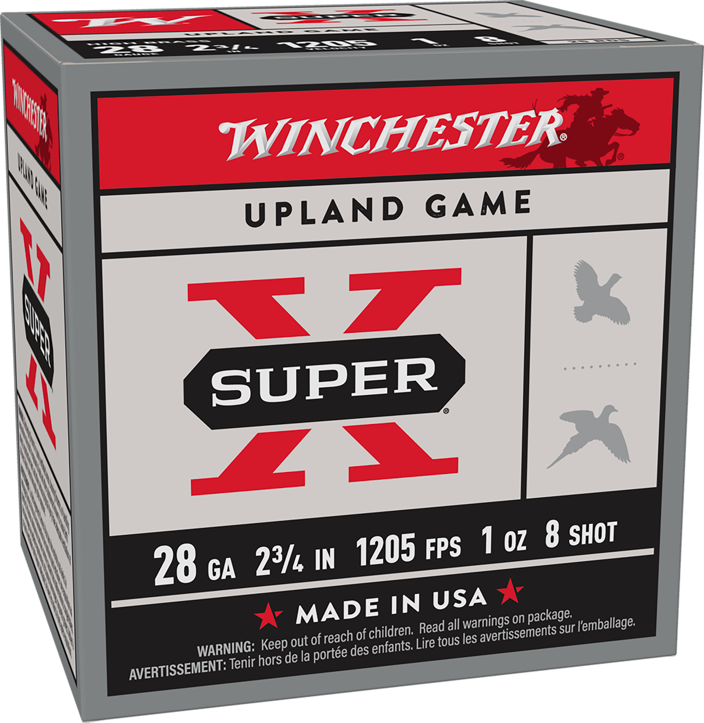 Winchester Ammo Super X Heavy Game Load 28 Gauge 2.75" 1 oz #8 Shot - Box or Case