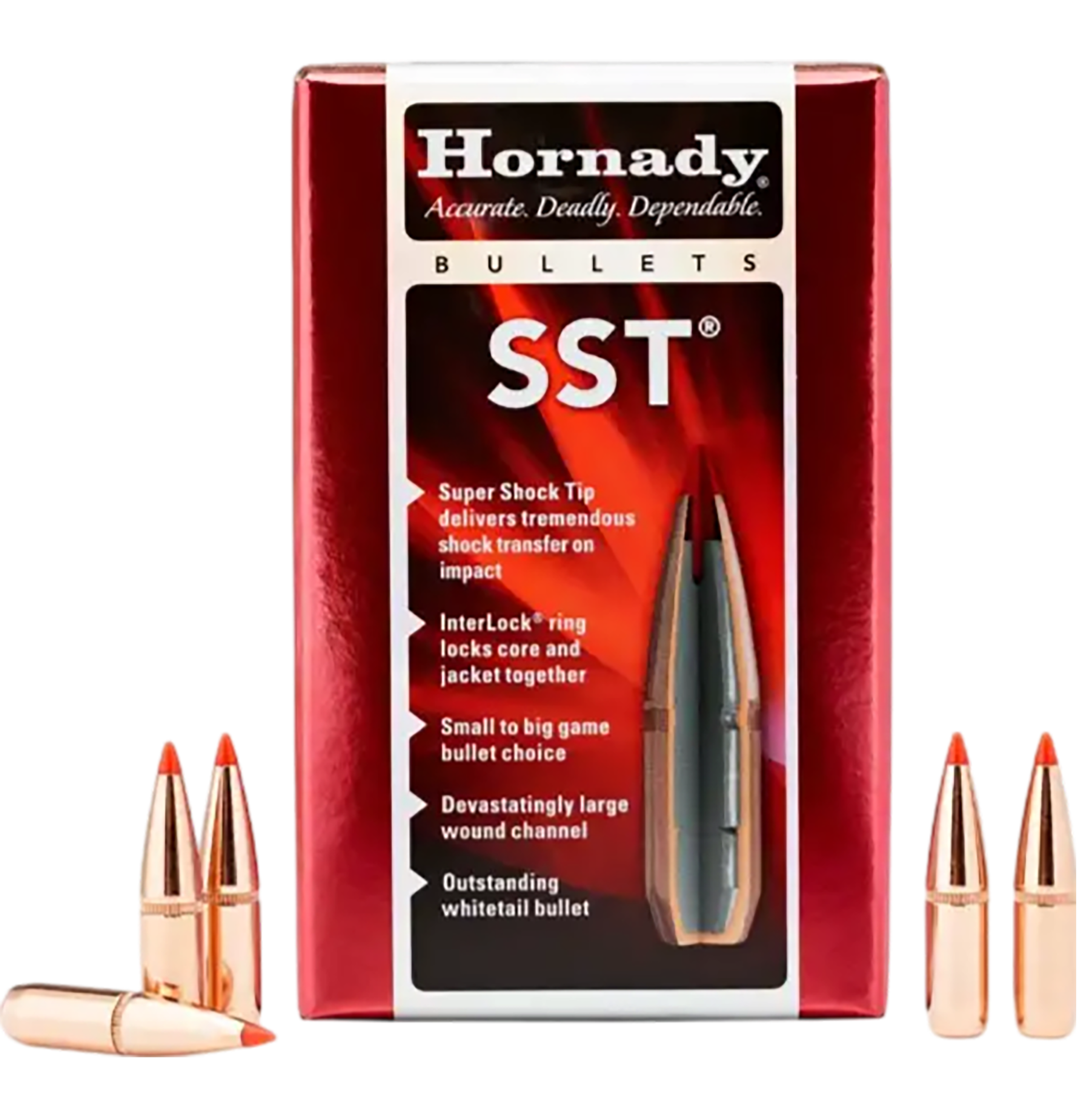 Hornady SST 7mm .284 162 gr Reloading Bullets - 100/Box