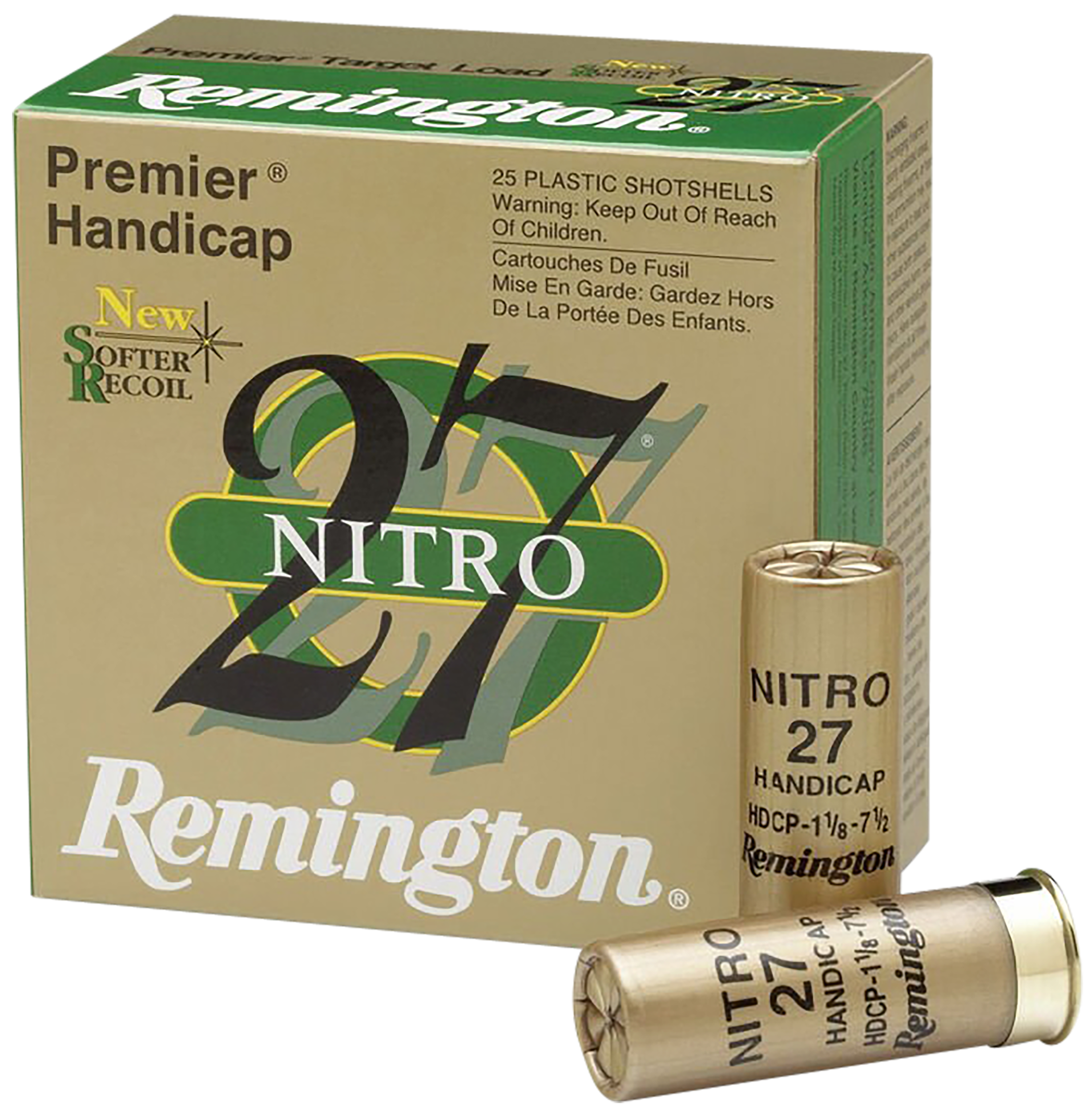 Remington Ammunition Premier Nitro 27 Handicap 12 Gauge 2.75" 1 oz 7.5 Shot 25 Rd - Box or Case