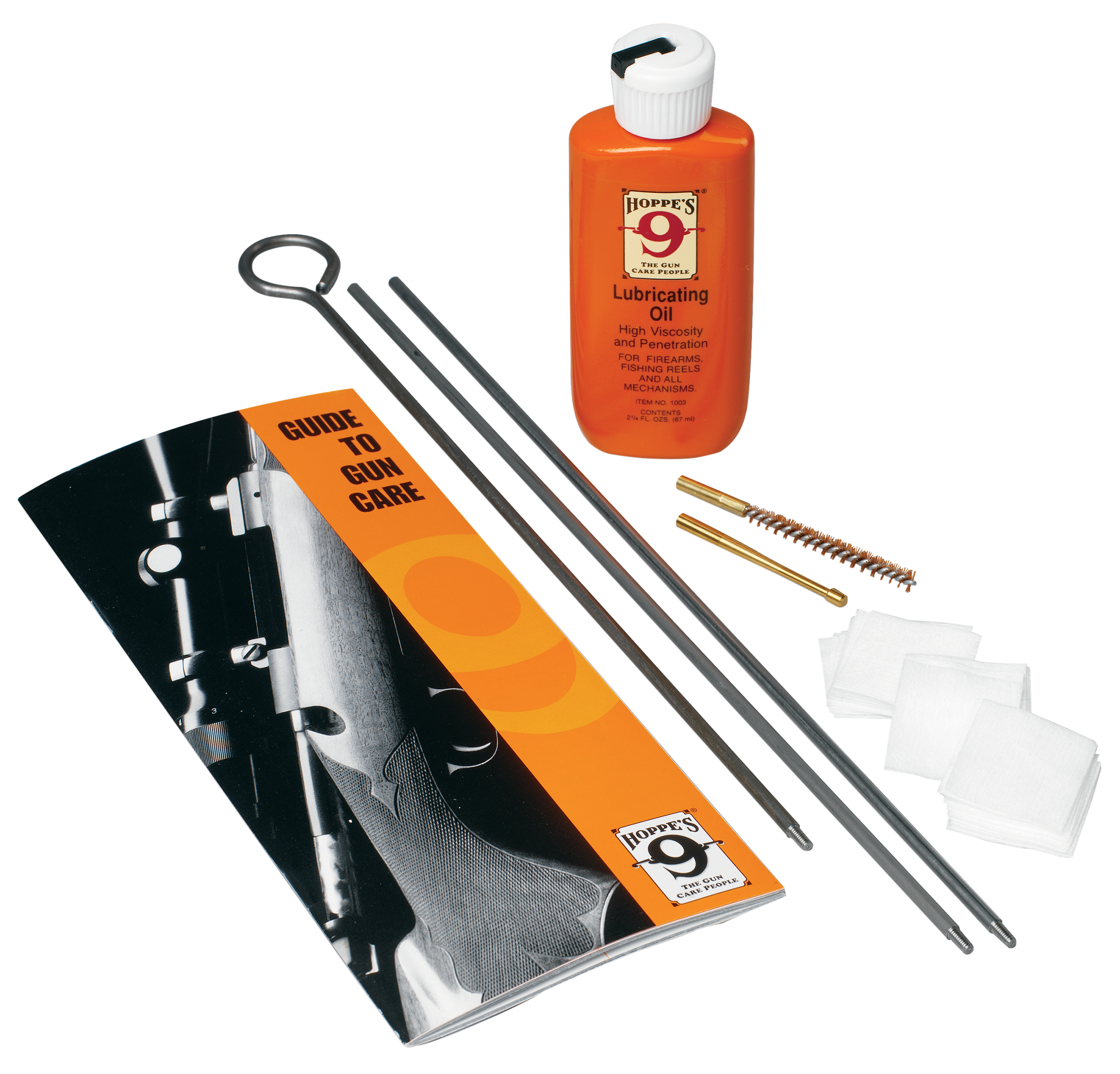 Hoppes AC1 .17 Cal Air Rifle & Air Pistol Cleaning Kit - Bronze Brush & Steel Rod