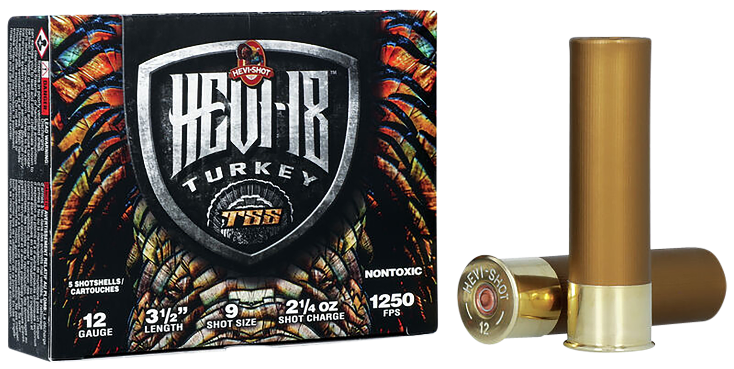 Hevishot HEVI-18 TSS Turkey 12 Gauge 3.5" 2-1/4 oz 9 Shot 1250 fps - Box or Case