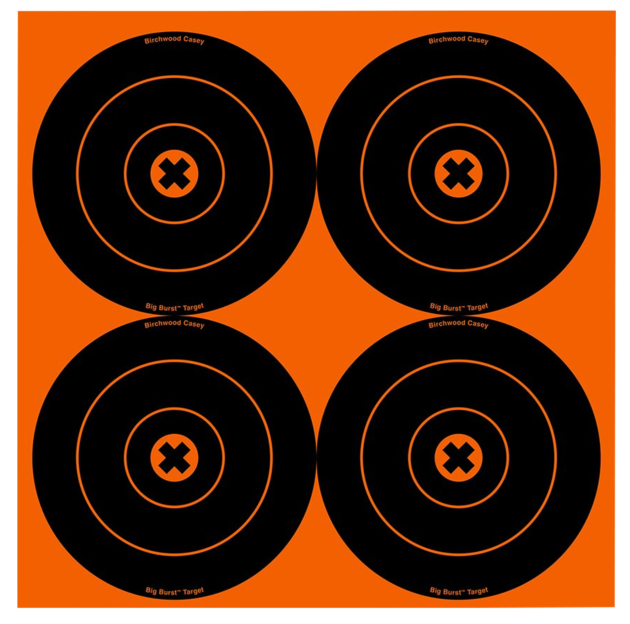 Birchwood Casey Big Burst 6" Bullseye Self-Adhesive Paper Target 12 Pack