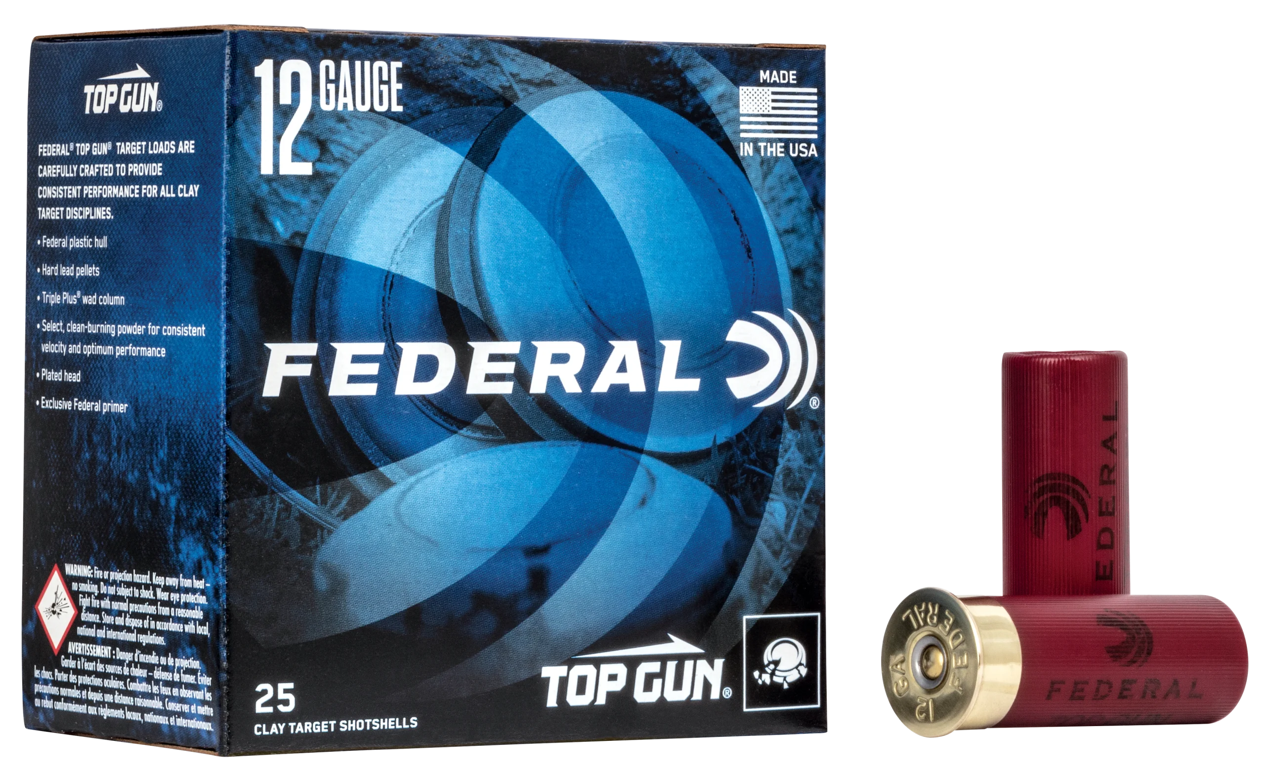 Federal Top Gun 12 Gauge 2.75" 1-1/8 oz 7.5 Shot 25 Rd - Box or Case