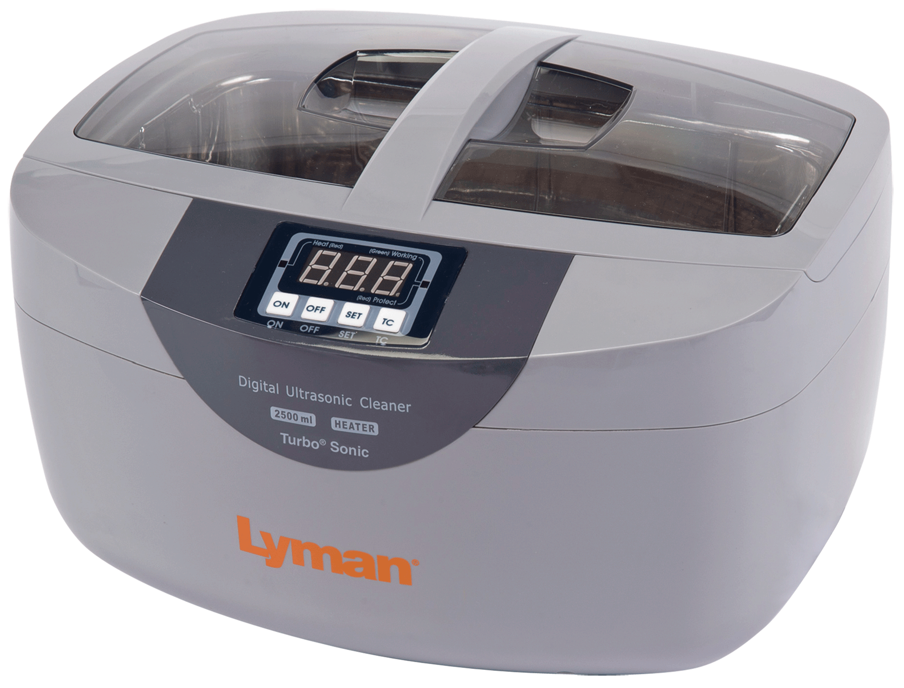 Lyman Turbo Sonic 2500 Ultrasonic Case Cleaner 2.6 qt Gray