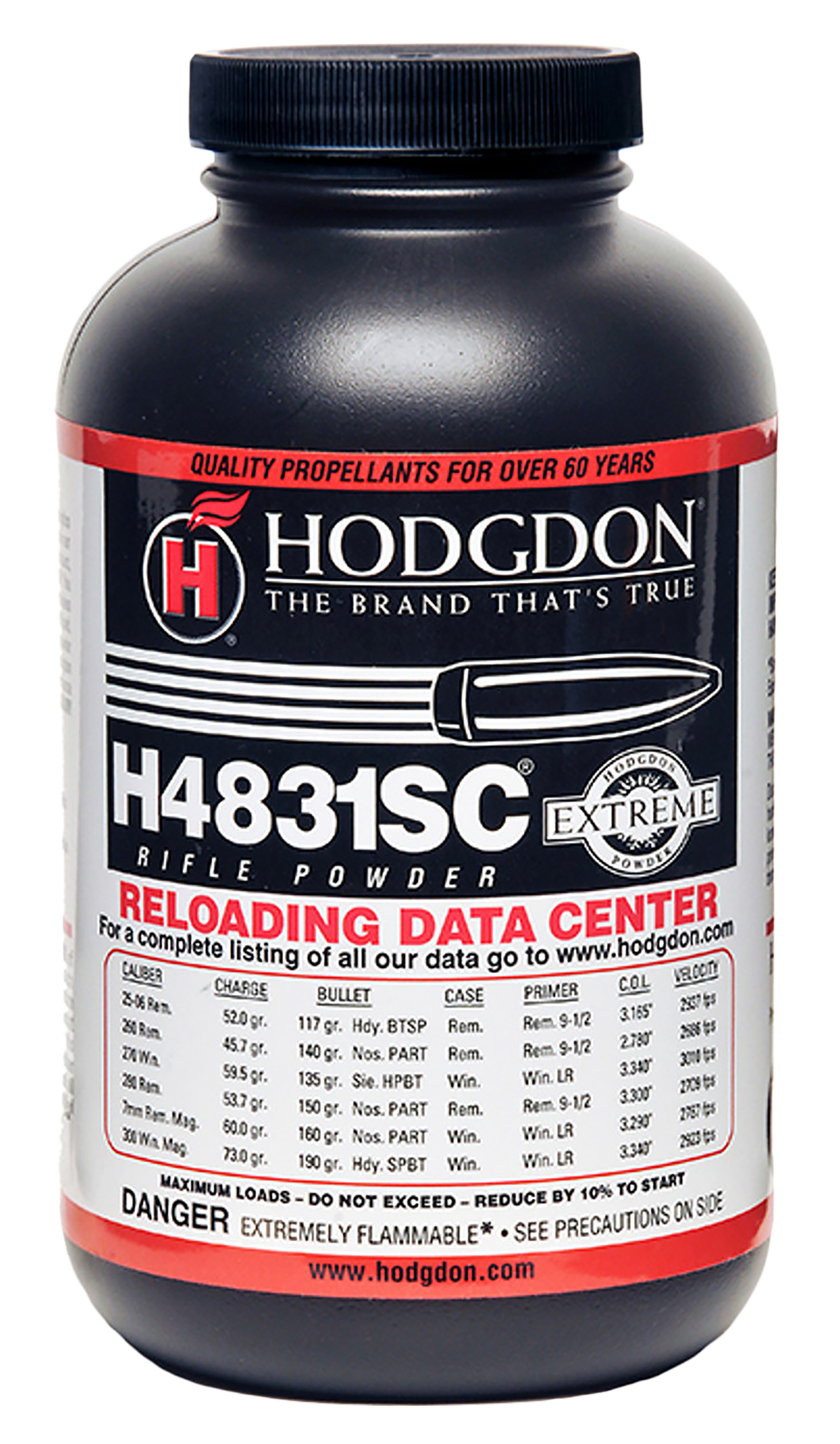 Hodgdon H4831SC Smokeless Rifle Powder 1 lb - Multi-Caliber