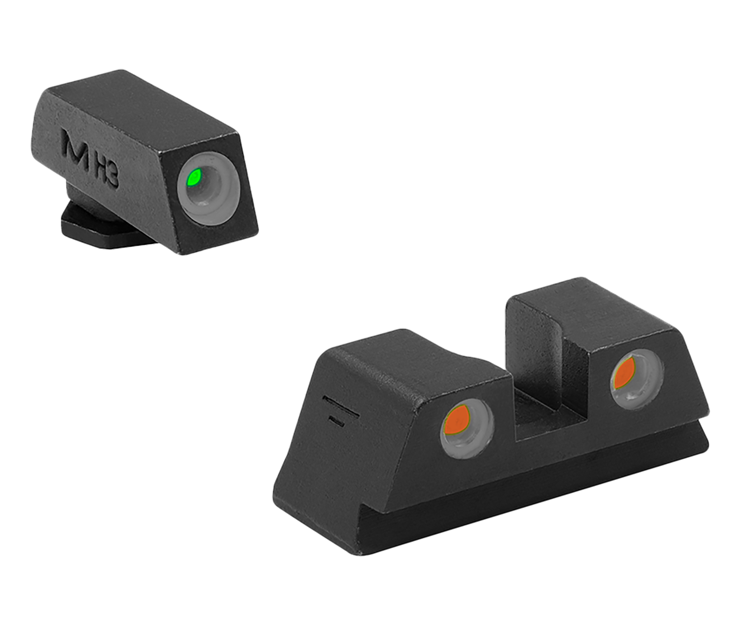 Meprolight Tru-Dot Night Sight Set for Glock 42/43/43X/48/48X Green/Orange Tritium