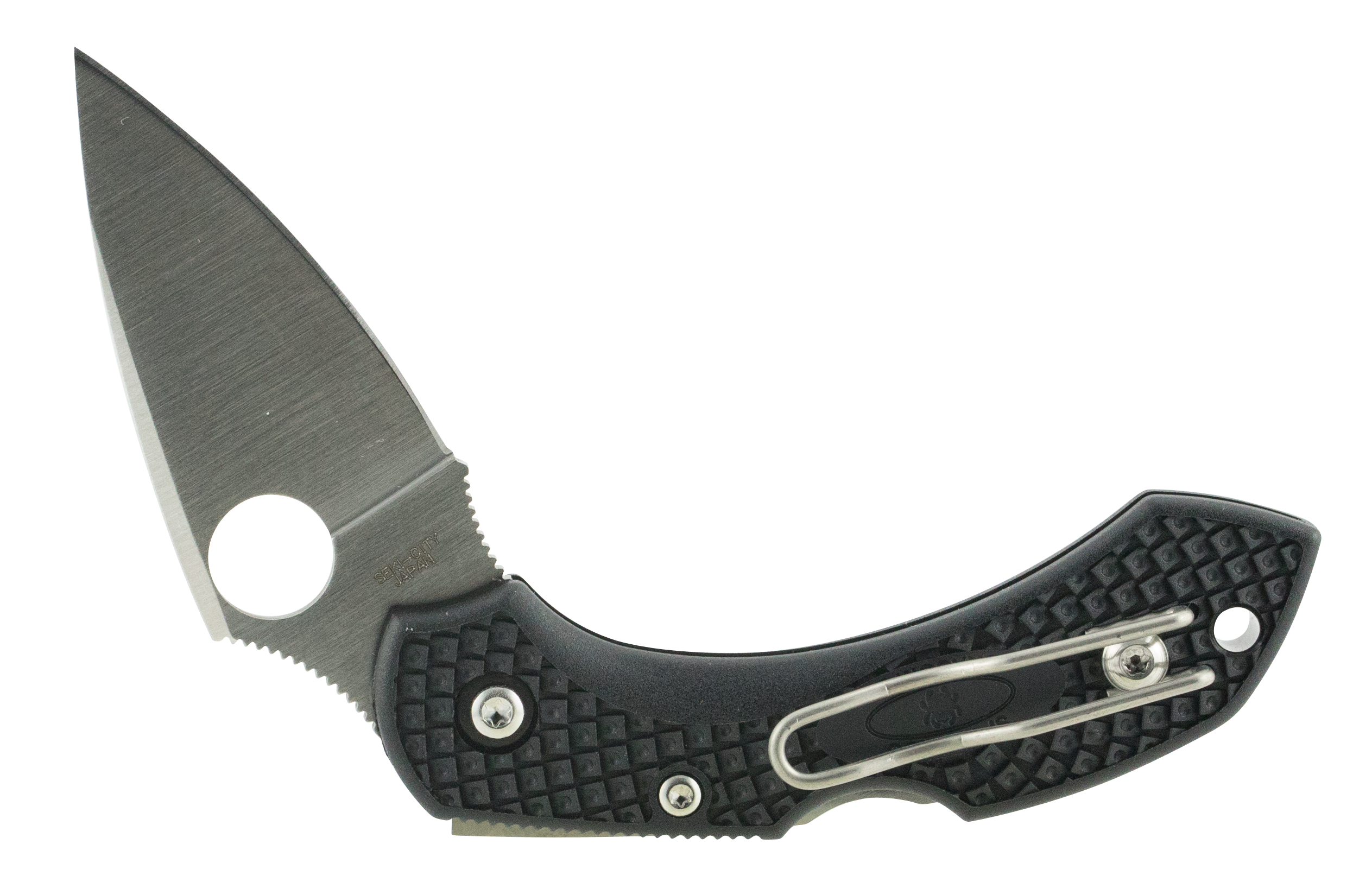 Spyderco Dragonfly 2 Lightweight 2.25" VG-10 Clip Point Plain Black FRN Folding Knife