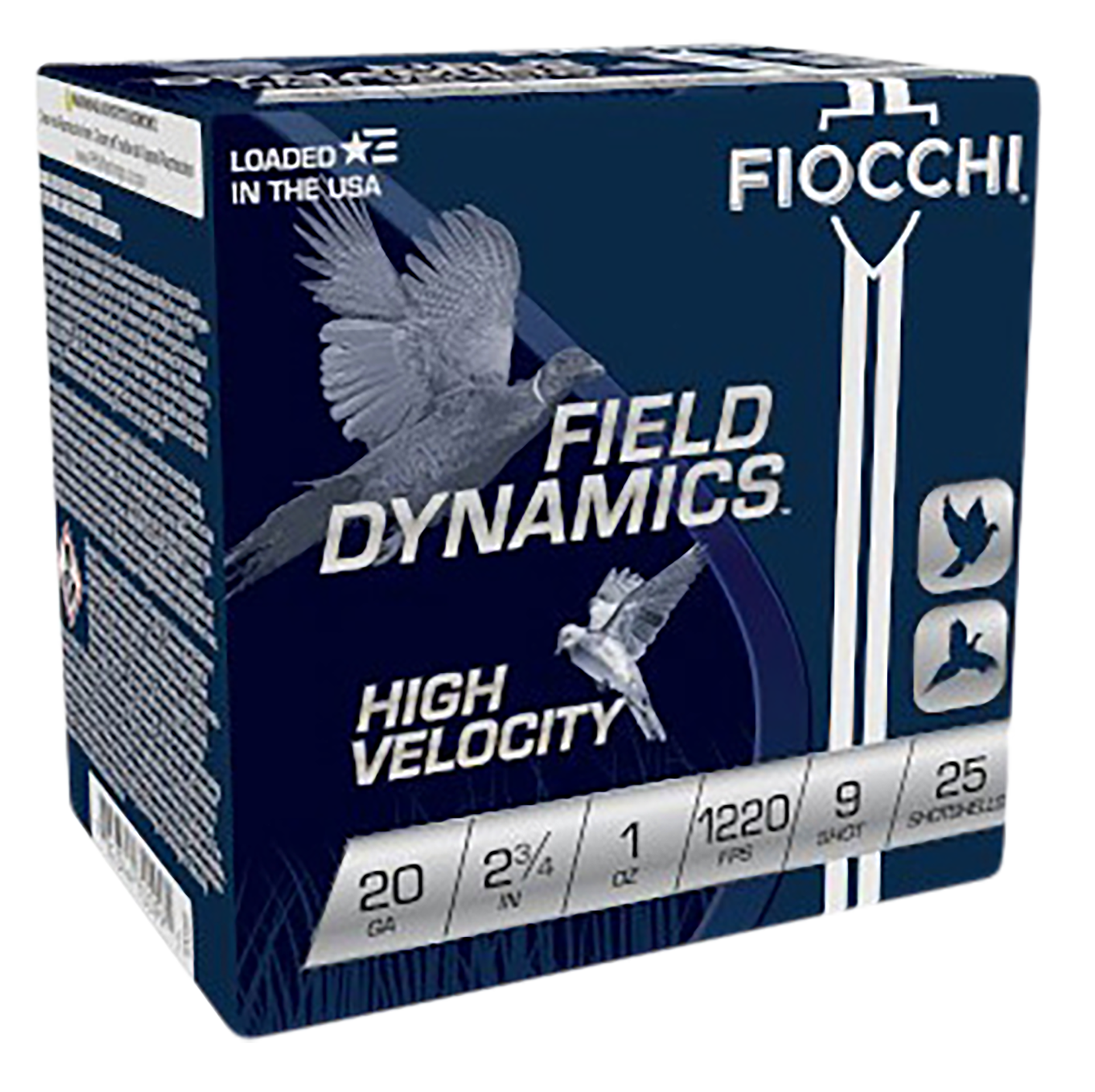 Fiocchi Field Dynamics High Velocity 20 Gauge 2.75" 1oz 9 Shot - Box or Case