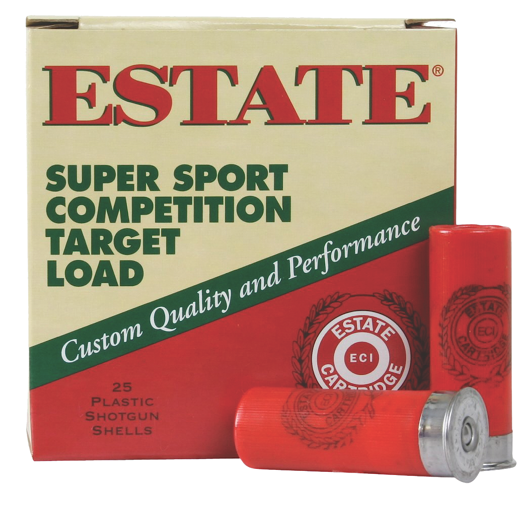 Estate Super Sport Competition Target 12 Gauge 2.75" 1-1/8 oz #8 Shot - Box or Case