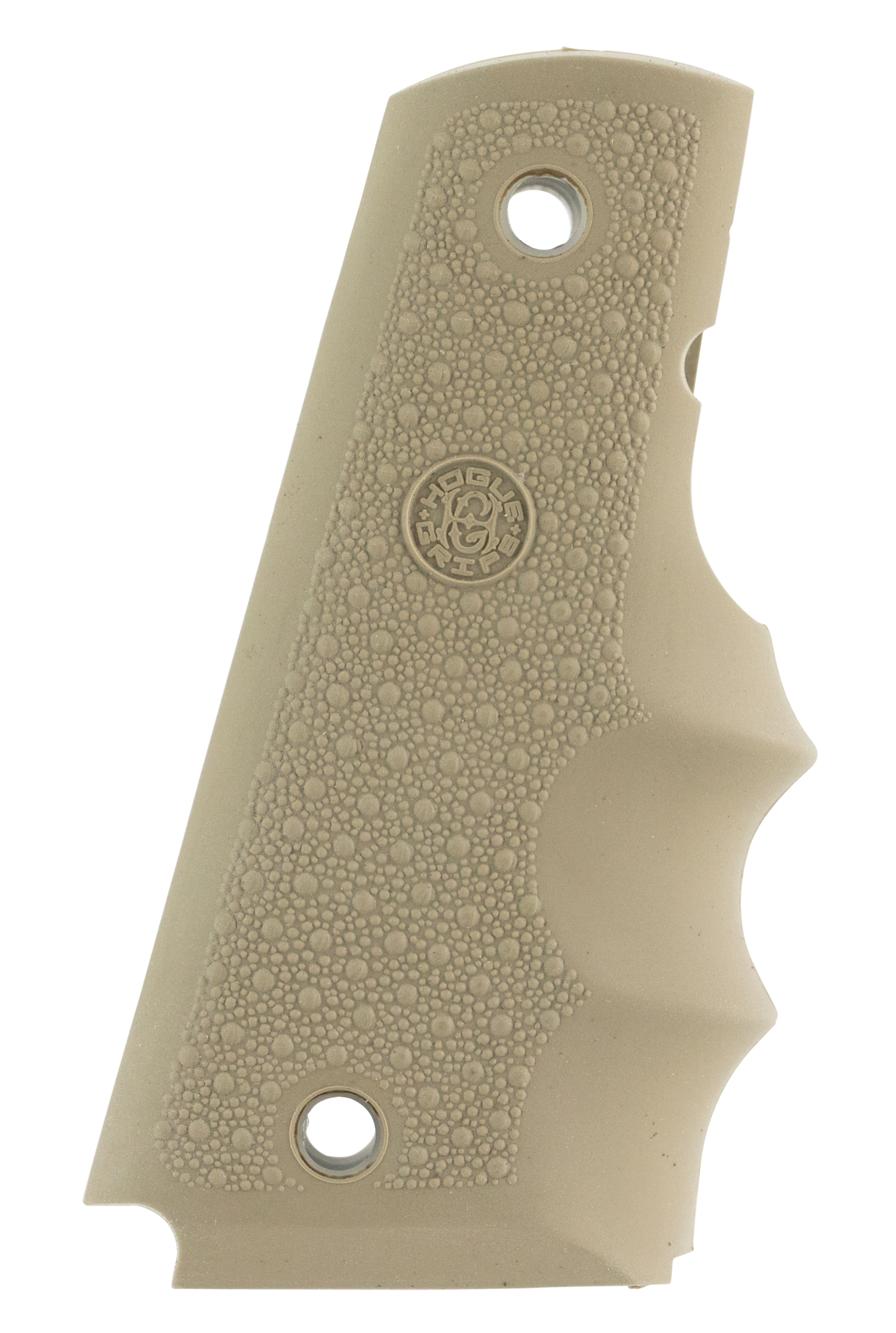 Hogue 45003 OverMolded Rubber 1911 Government Grip Finger Grooves Desert Tan