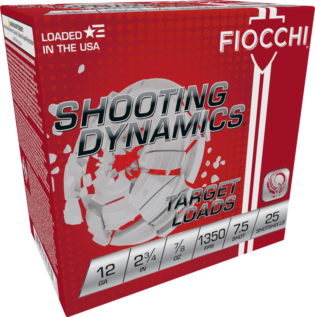 Fiocchi Shooting Dynamics Target 12 Gauge 2.75" 7/8 oz 7.5 Shot - Box or Case