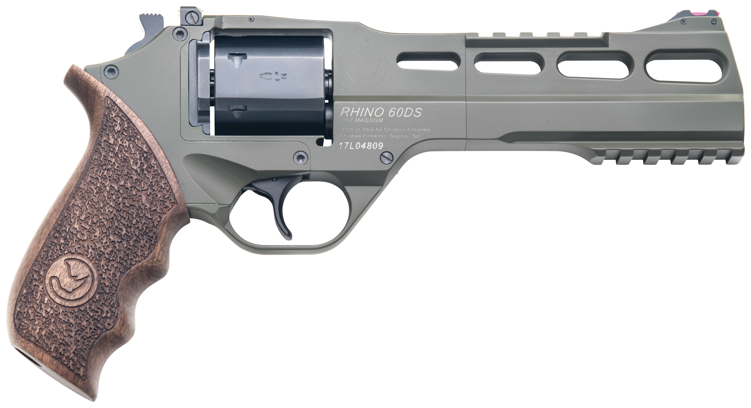 Chiappa Firearms Rhino 60SAR 357 Mag 6" 6-Shot SAO Revolver - OD Green Cerakote - CA Compliant