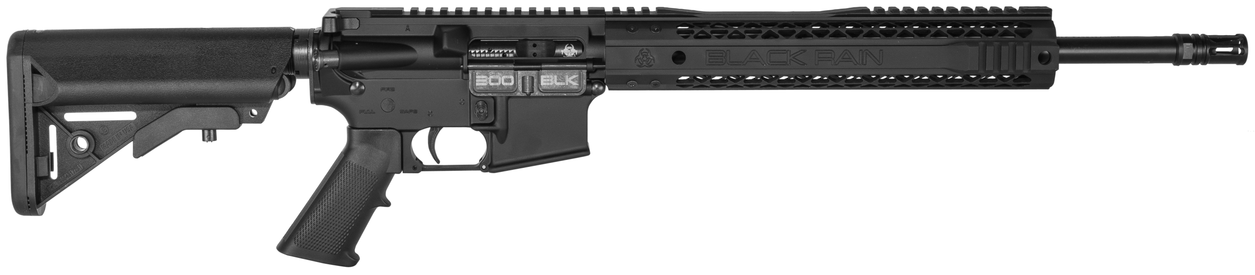 Black Rain Ordnance Spec15 300 Blackout 16" 30+1 Semi-Auto AR-15 Rifle