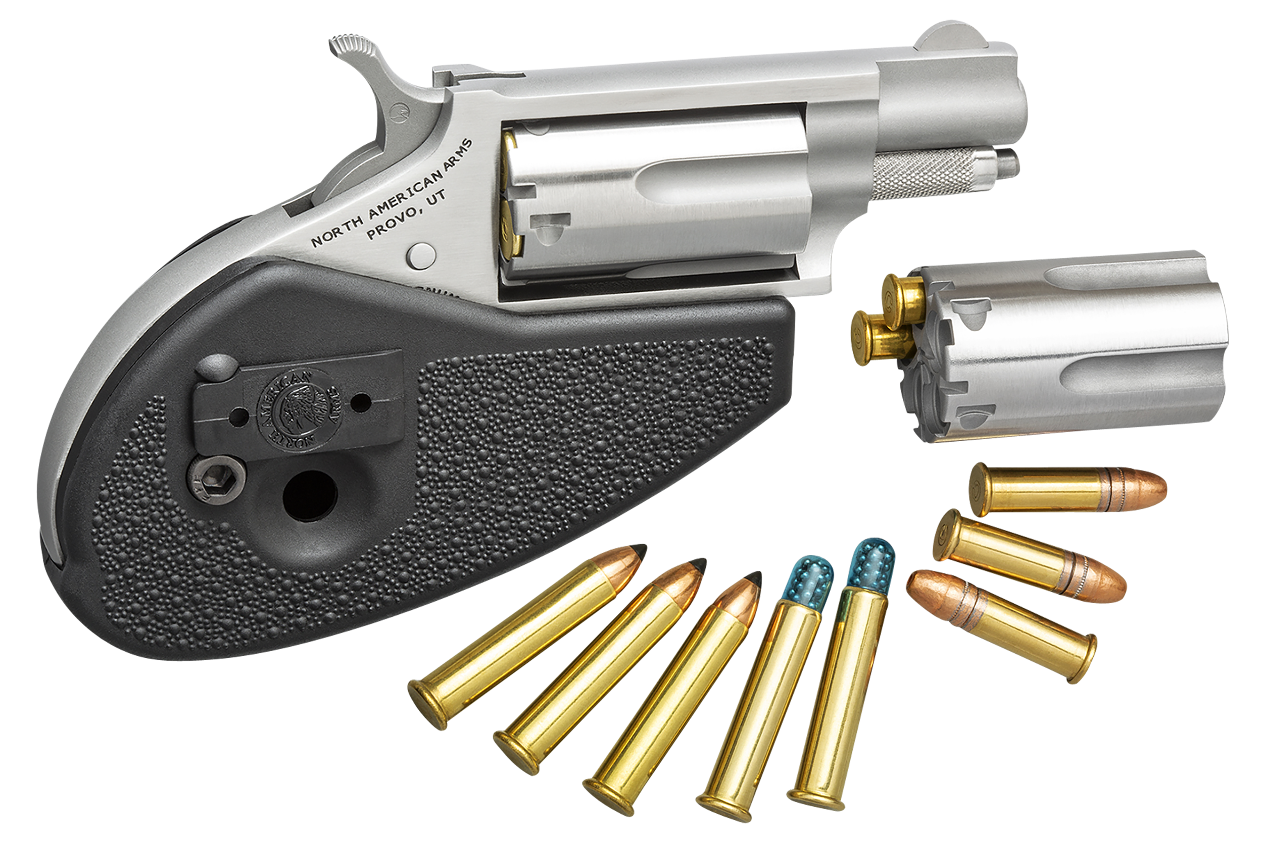 North American Arms 22MSCHG Mini-Revolver 22 LR/22 WMR 1.13" 5-Shot SAO Revolver