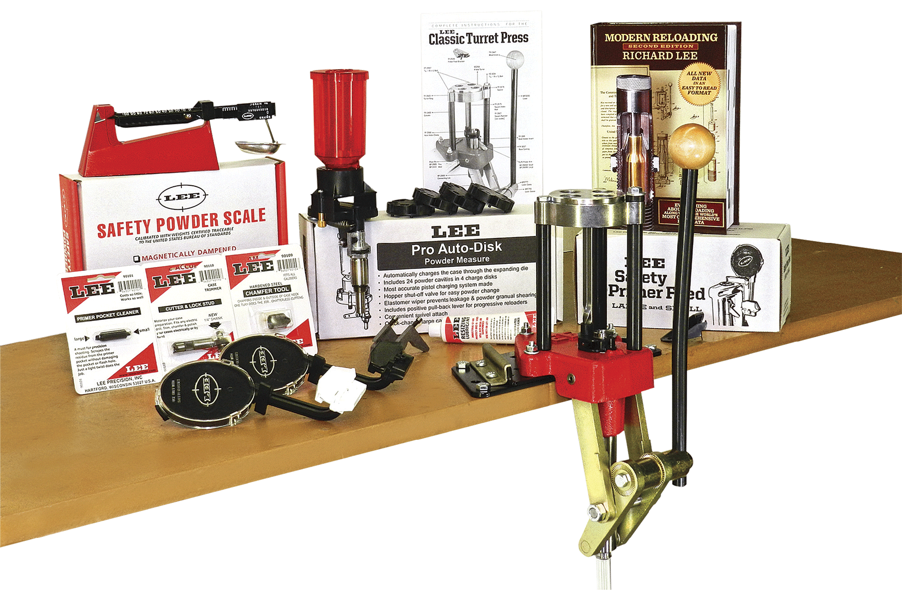 Lee Precision 90304 Classic Turret Press Kit 4 Hole Metal
