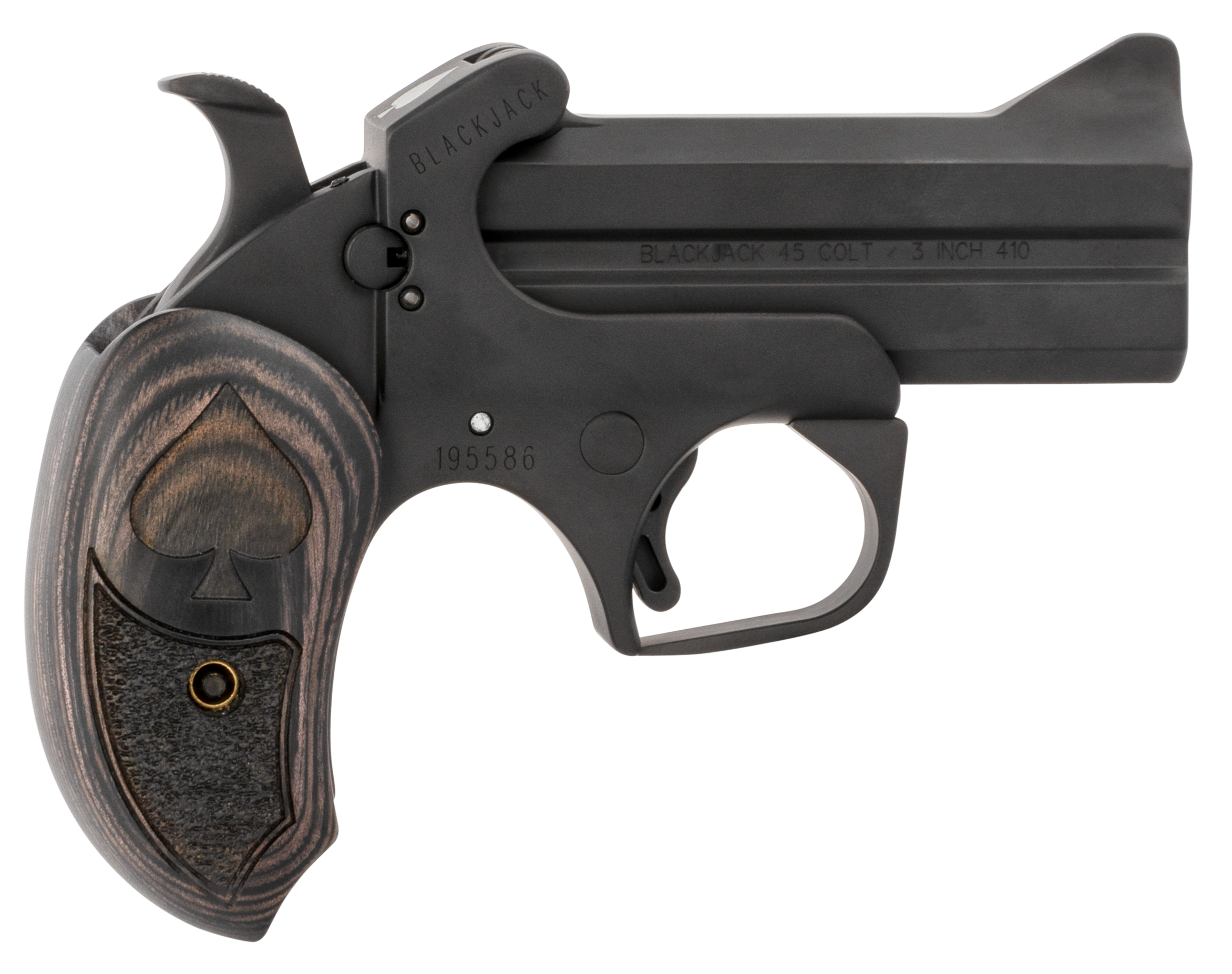 Bond Arms BABJ Black Jack 45 Colt/410 Bore 3.5" 2-Rd Break-Action Derringer - Black/Black Ash