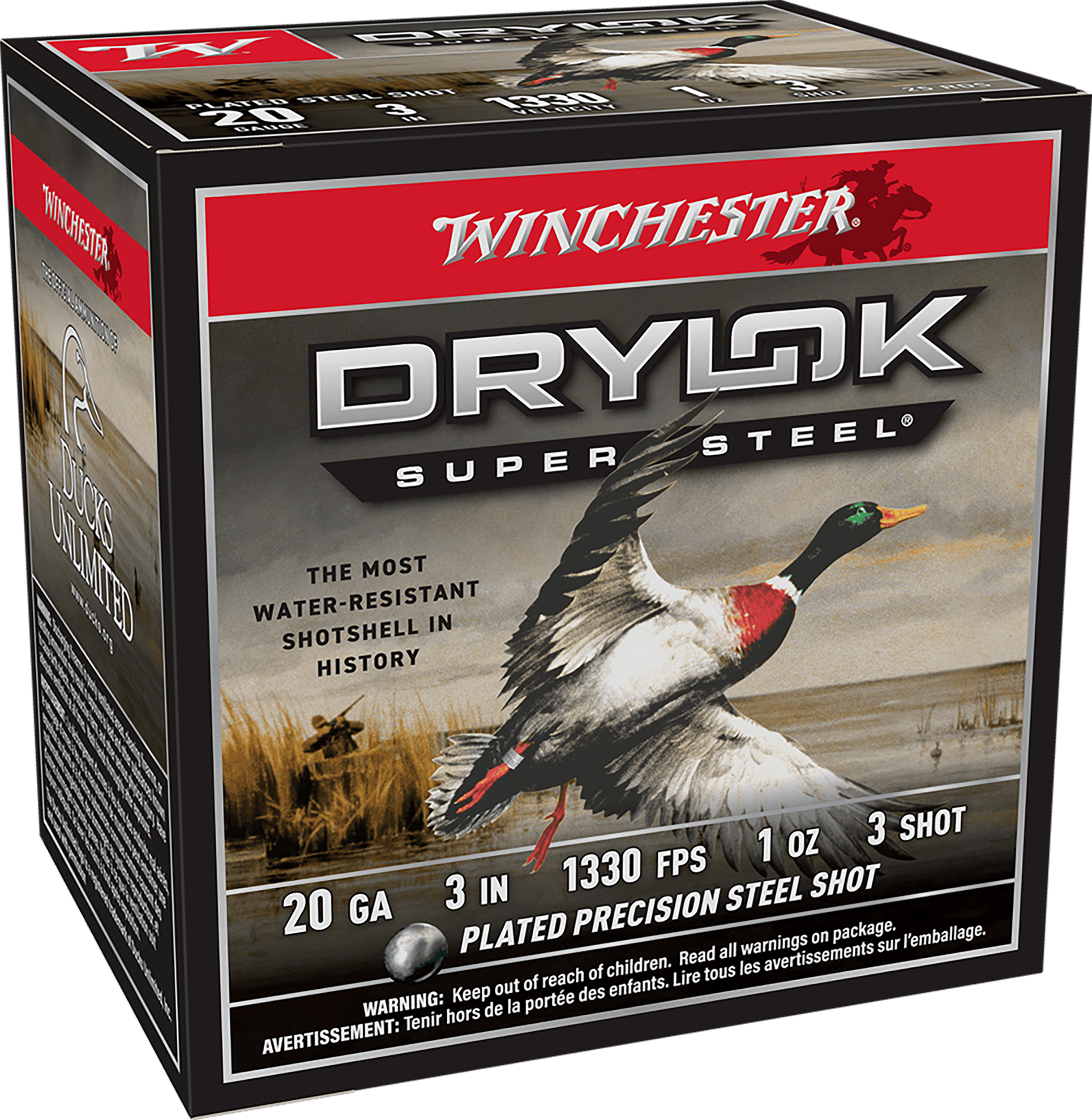 Winchester Ammo Drylok Super Steel Magnum 20 Gauge 3" 1 oz #3 Shot - Box or Case