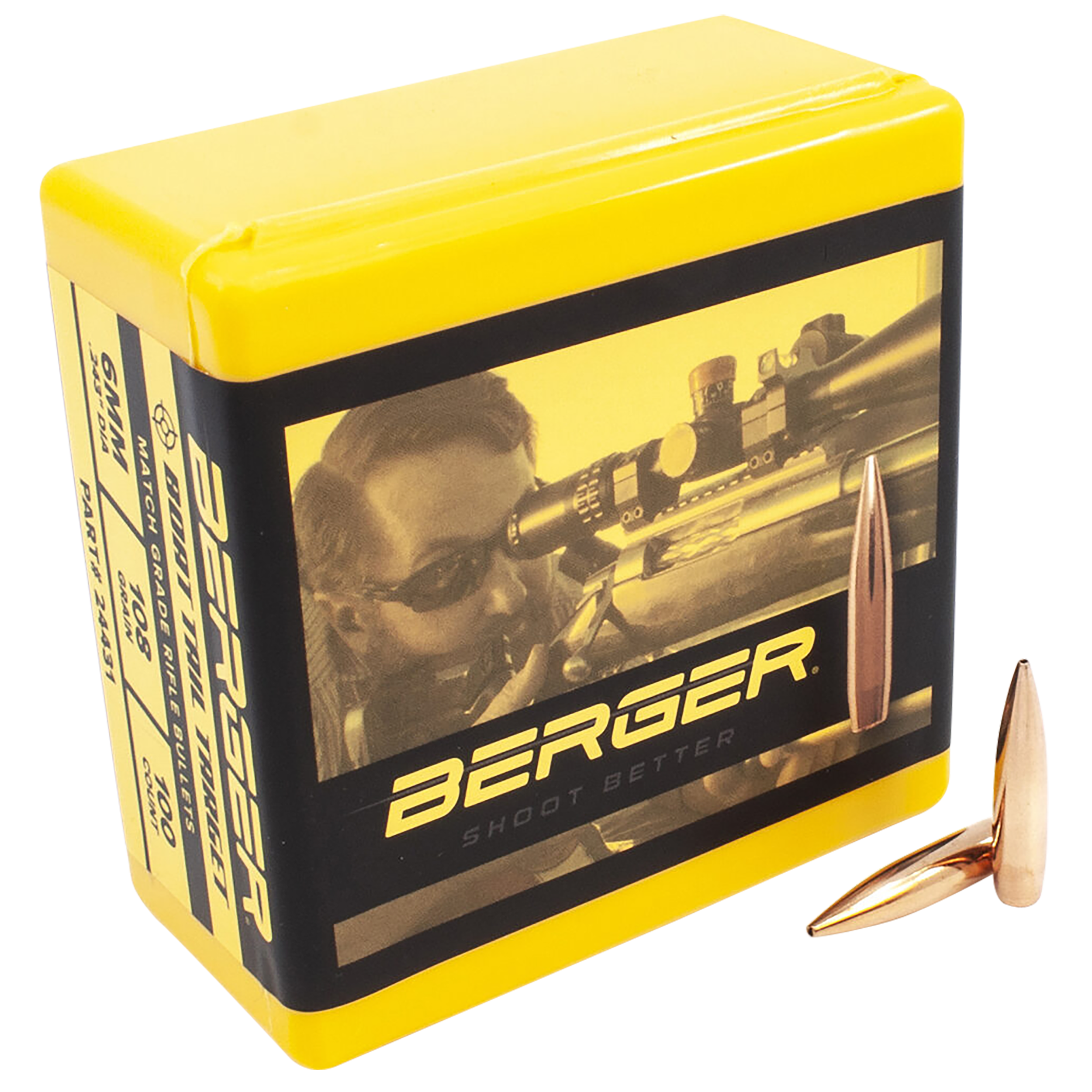 Berger Bullets Target Match Grade 6mm 108gr Boat Tail - 100/Box