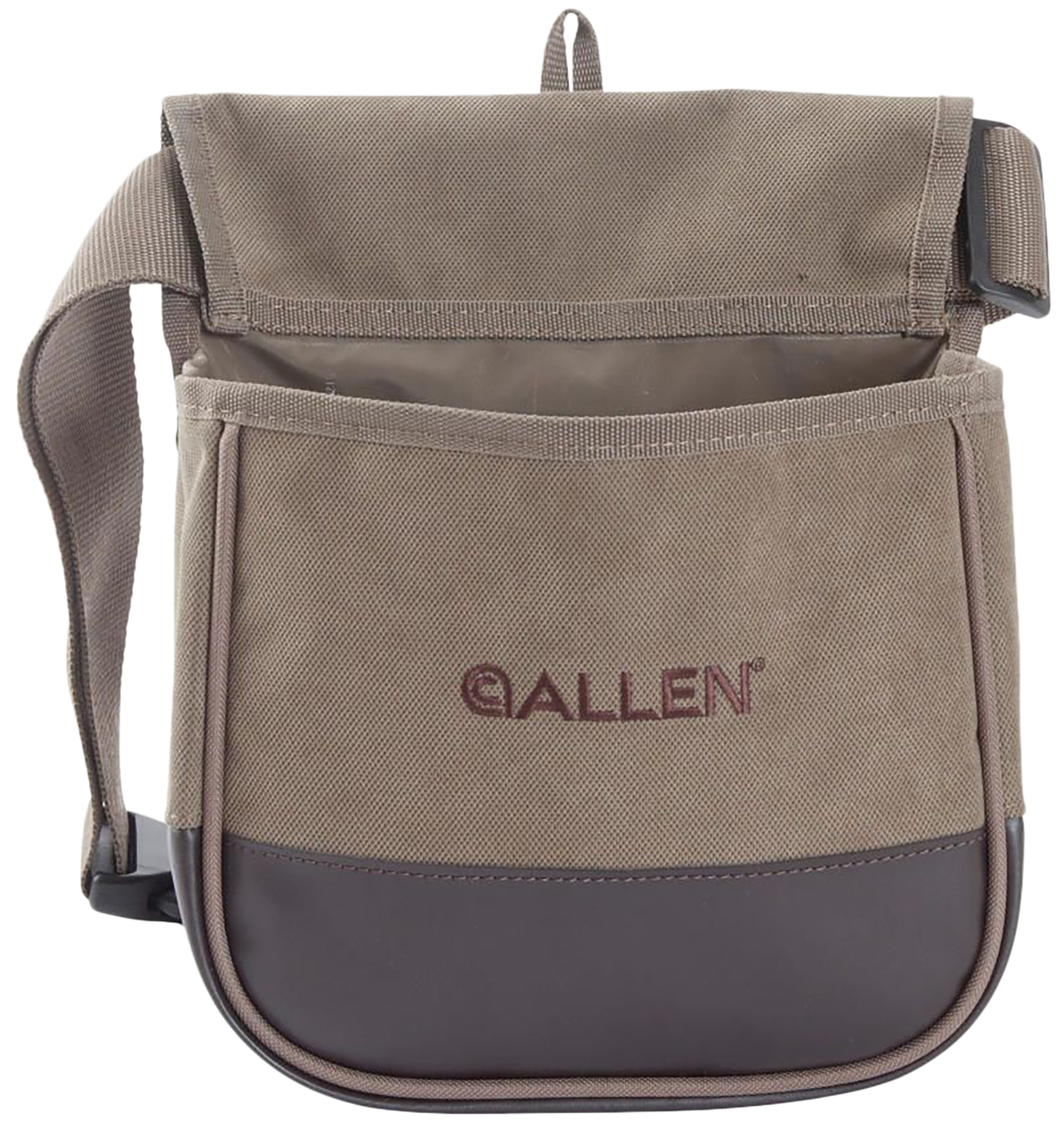 Allen 2306 Select Double Compartment Shell Carrier - Tan Canvas Belt Loop/Clasp