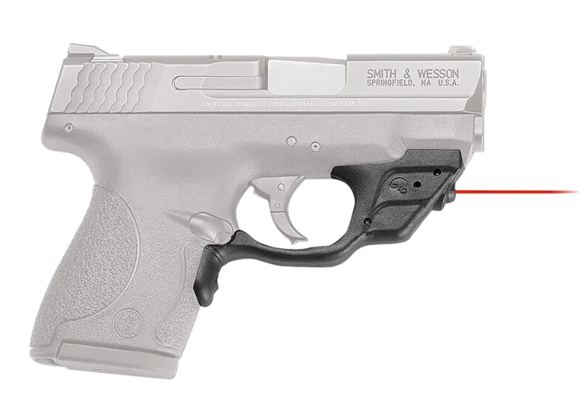 Crimson Trace LG-489 Laserguard Red Laser Sight for S&W M&P Shield & Shield M2.0 - Black Polymer