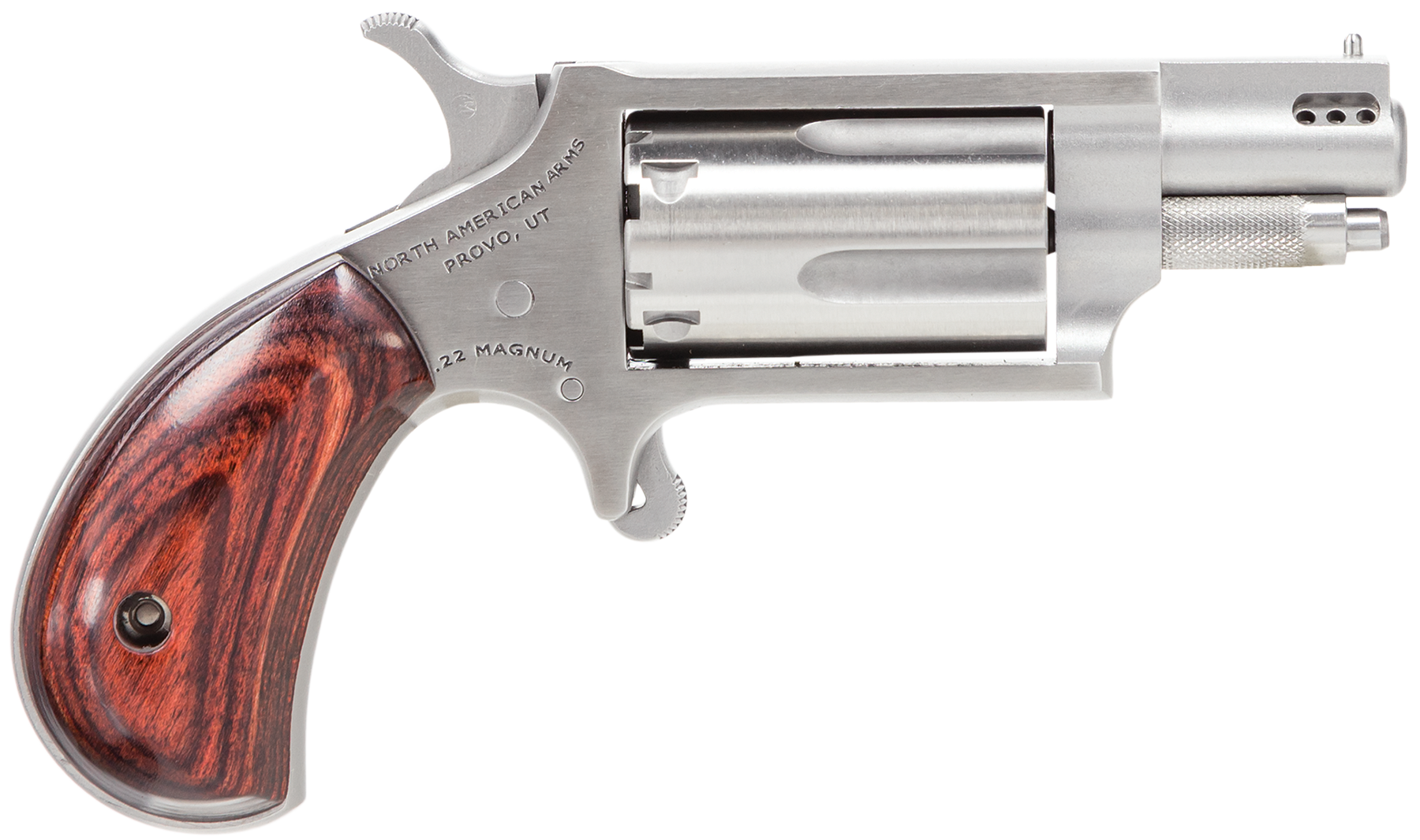 North American Arms 22MSP Mini-Revolver 22 WMR 1.13" 5-Shot SAO Stainless
