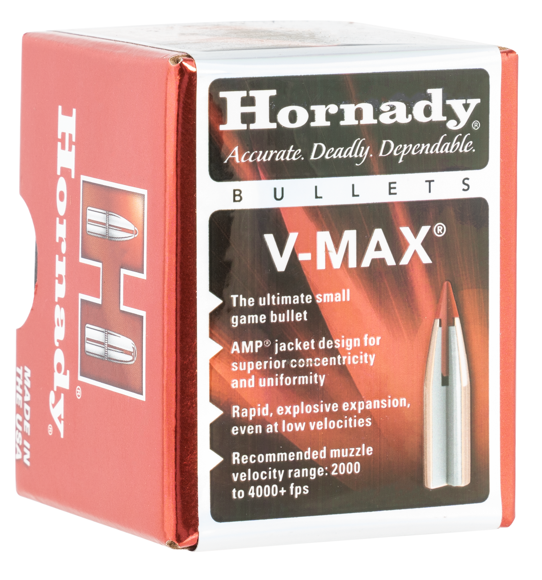 Hornady V-Max 17 Cal .172 20 gr Polymer Tip Reloading Bullets - 100/Box