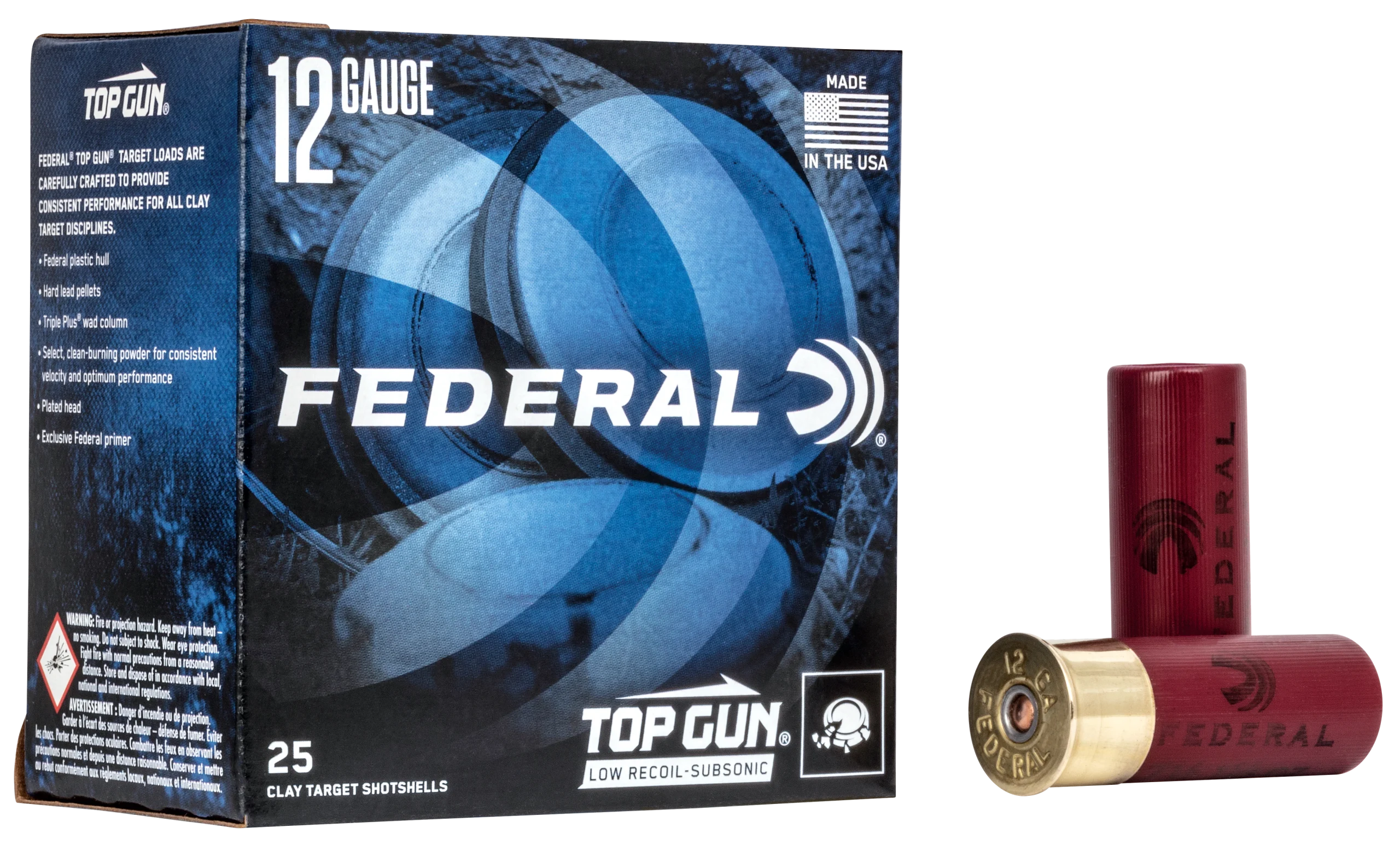 Federal Top Gun Subsonic 12 Gauge 2.75" 1 1/8 oz 7.5 Shot 25 Rounds - Box or Case