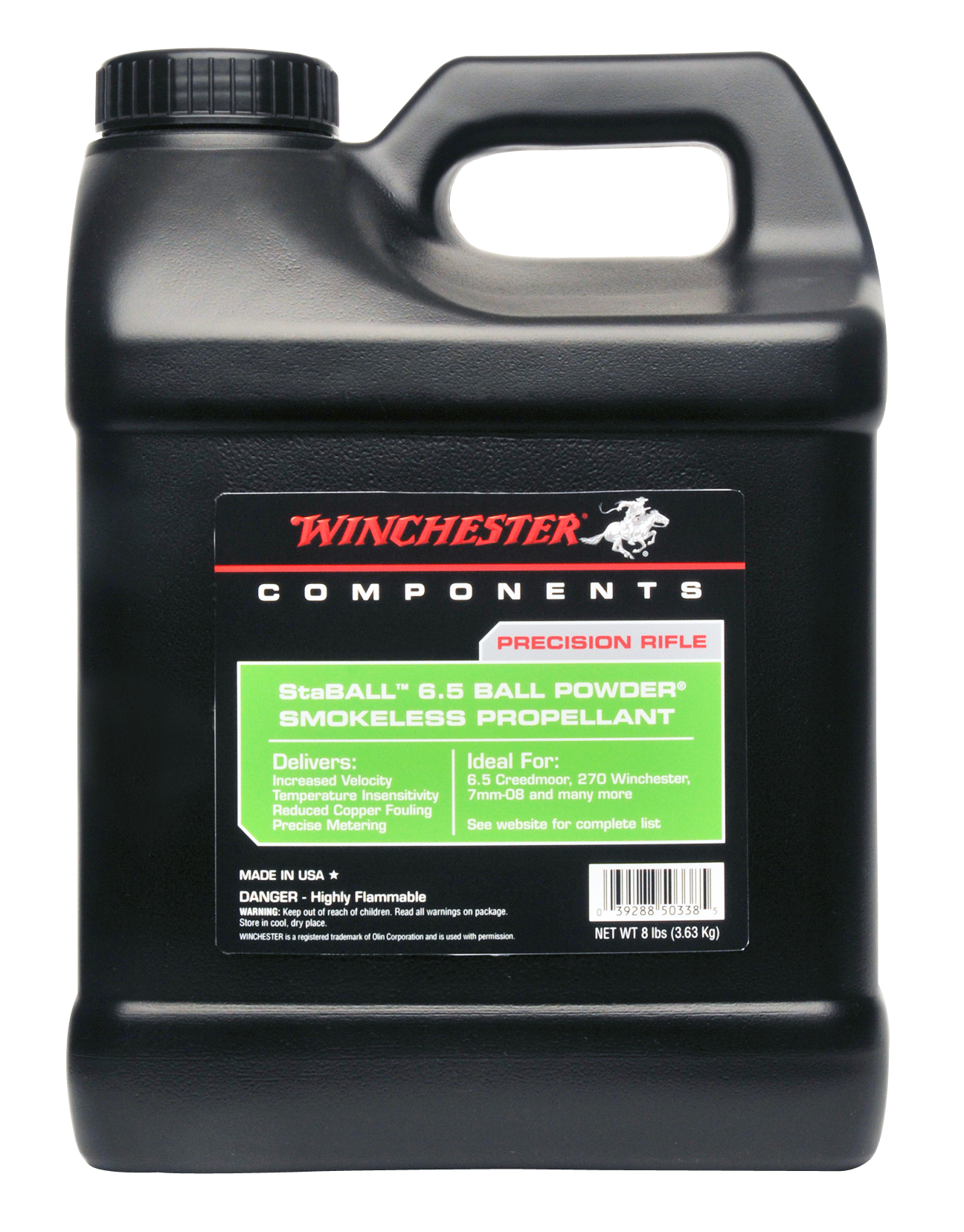 Winchester Powder StaBALL 6.5 Smokeless Rifle Powder 8 lb